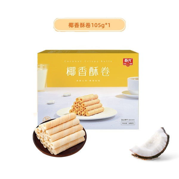 春光 椰香酥卷 COCONUT WAFER ROLL