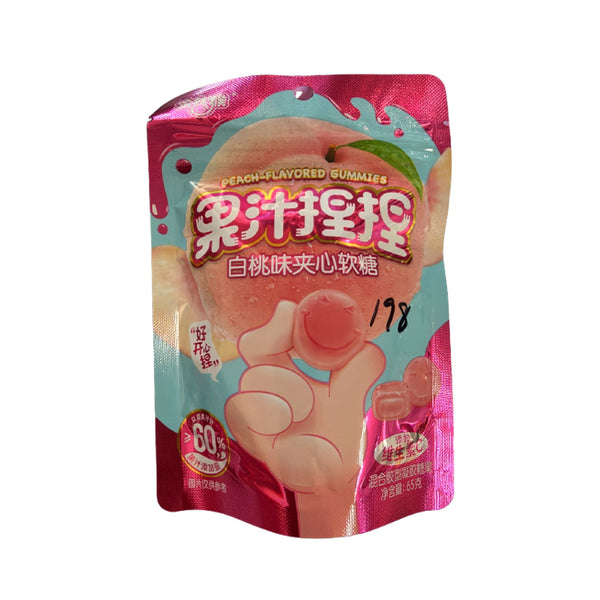 果汁捏捏 白桃味夹心软糖