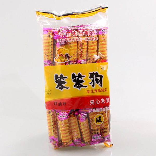 笨笨狗 粗米良 クリーム入り米菓